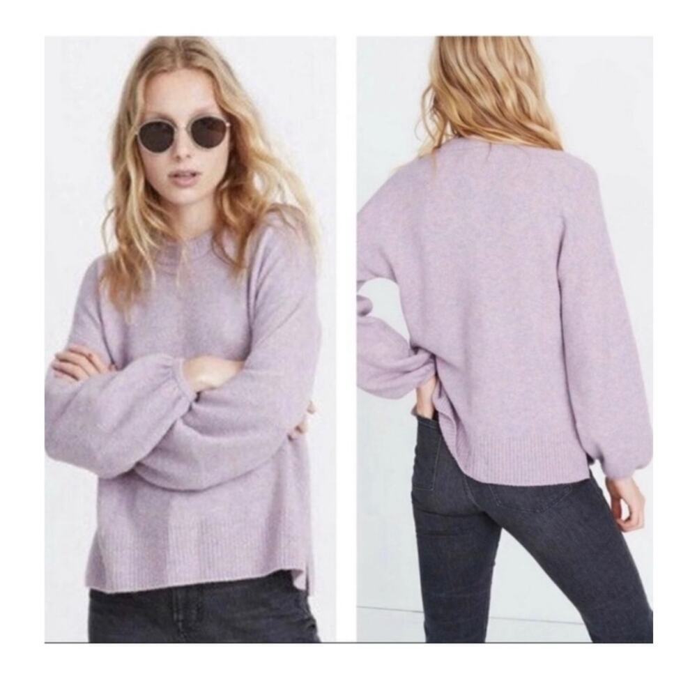 Madewell Lilac Payton Pullover Sweater in Coziest Yarn #AD041 Size XS